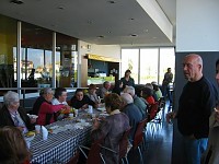 O delicioso lanche que nos foi oferecido no final.