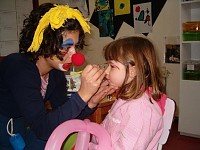 Visita da palhaça Catita