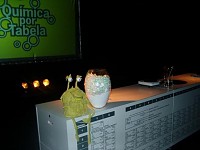 A bancada das experiências